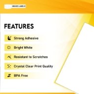 Picture of HouseLabels’ brand – Large Format 4 Labels per Sheet (200 Sheets – Best Value)