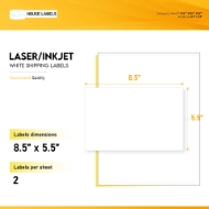 Picture of HouseLabels’ brand – 2 Labels per Sheet (200 Sheets – Best Value)
