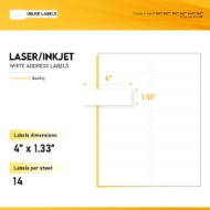 Picture of HouseLabels’ brand – 14 Labels per Sheet