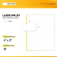 Picture of HouseLabels’ brand – 10 Labels per Sheet (2000 Sheets – Best Value)