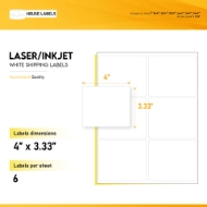 Picture of HouseLabels’ brand – 6 Labels per Sheet