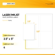 Picture of HouseLabels’ brand – 4 Labels per Sheet (500 Sheets – Best Value)
