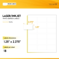 Picture of HouseLabels’ brand – 18 Labels per Sheet (2000 Sheets – Best Value)