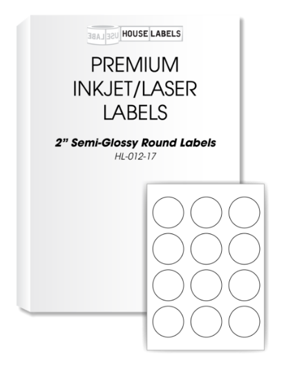 Picture of HouseLabels’ brand – Round Dots 2” (700 Sheets – Best Value)
