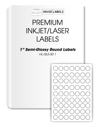 Picture of HouseLabels’ brand – Round Dots 1” (700 Sheets – Best Value)