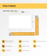Picture of Dymo - 30256 Shipping Labels (13 Rolls – Best Value)