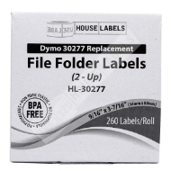 Picture of Dymo - 30277 File Folder 2-up Labels (46 Rolls – Best Value)