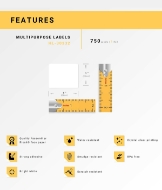 Picture of Dymo - 30332 Multipurpose Labels (54 Rolls – Best Value)