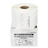 Picture of Dymo - 30334 Multipurpose Labels with Removable Adhesive (26 Rolls - Best Value)