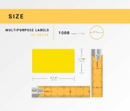Picture of Dymo - 30334 YELLOW Multipurpose Labels (9 Rolls - Best Value)