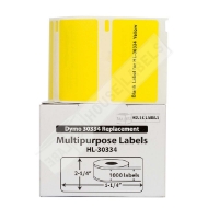 Picture of Dymo - 30334 YELLOW Multipurpose Labels (16 Rolls - Best Value)