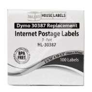 Picture of Dymo - 30387 3-Part Internet Postage Labels (32 Rolls – Best Value)