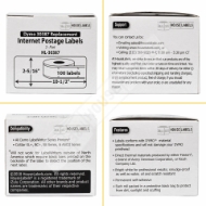 Picture of Dymo - 30387 3-Part Internet Postage Labels (32 Rolls – Best Value)