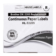 Picture of Brother DK-2205 REMOVABLE (30 Rolls – Best Value)
