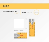 Picture of Zebra – 1 x 1 (24 Rolls – Best Value)