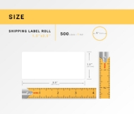 Picture of Zebra – 1.5 x 3.5 (6 Rolls – Best Value)