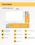Picture of Zebra – 2.25 x 1.25-FREEZER (15 Rolls – Best Value)