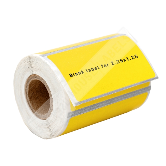 Picture of Zebra - 2.25x1.25 YELLOW  (18 Rolls - Best Value)