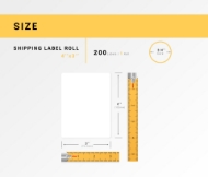 Picture of Zebra - 4x3 (27 Rolls - Best Value)