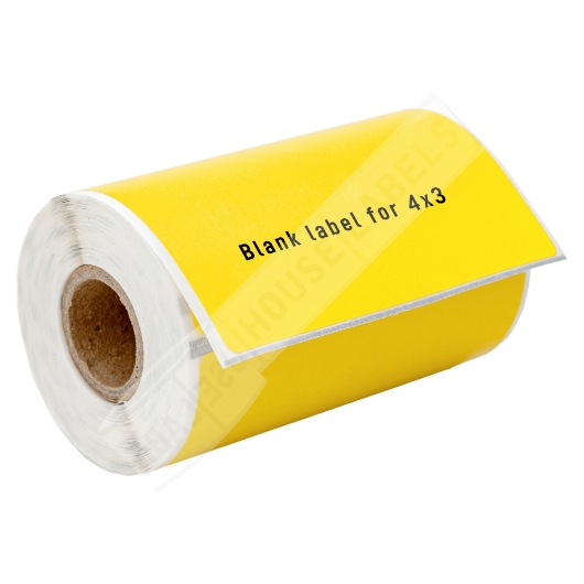 Picture of Zebra - 4x3 YELLOW (27 Rolls - Best Value)