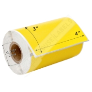 Picture of Zebra - 4x3 YELLOW (27 Rolls - Best Value)