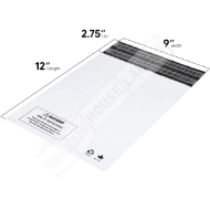 Picture of 800 Bags 9 X 12 RESEAL POLY  MAILERS #3