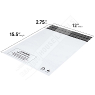 Picture of 400 Bags 12 X 15.5 RESEAL POLY  MAILERS #5
