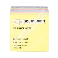 Picture of SELF STICK NOTES, MIXED COLOR – 3 x 3 - (  18 Packs – Best Value)