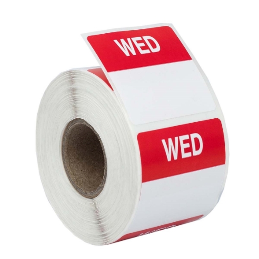 Picture of Day Of The Week - Wednesday (13 Rolls - Best Value)