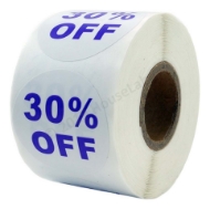 Picture of Discount Labels - 30% Off (28 Rolls - Best Value)