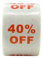 Picture of Discount Labels - 40% Off (64 Rolls - Best Value)