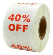 Picture of Discount Labels - 40% Off (64 Rolls - Best Value)