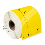 Picture of Zebra – 3 x 5 YELLOW (12 Rolls – Best Value)