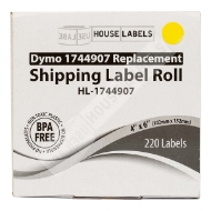 Picture of Dymo - 1744907 YELLOW Shipping Labels (8 Rolls - Best Value)
