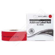 Picture of Dymo - 30252 RED Address Labels (42 Rolls - Best Value)