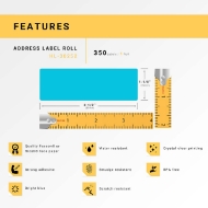 Picture of Dymo - 30252 BLUE Address Labels (42 Rolls - Best Value)