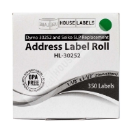 Picture of Dymo - 30252 GREEN Address Labels (25 Rolls - Best Value)