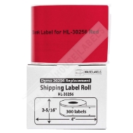 Picture of Dymo - 30256 RED Shipping Labels (13 Rolls – Best Value)