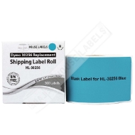 Picture of Dymo - 30256 BLUE Shipping Labels with Removable Adhesive (6 Rolls – Best Value)