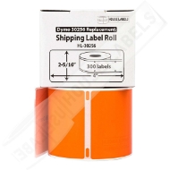 Picture of Dymo - 30256 ORANGE Shipping Labels with Removable Adhesive (13 Rolls – Best Value)