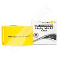 Picture of Dymo - 30256 YELLOW Shipping Labels with Removable Adhesive (6 Rolls – Best Value)