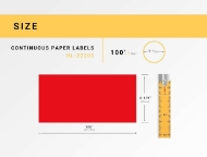 Picture of Brother DK-2205 RED (30 Rolls – Best Value)