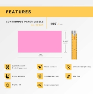 Picture of Brother DK-2005 PINK (13 Rolls – Best value)