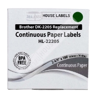 Picture of Brother DK-2205 GREEN (13 Rolls – Best Value)