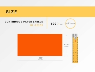 Picture of Brother DK-2205 ORANGE (30 Rolls –Best Value)