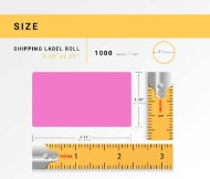 Picture of Zebra - 2.25x1.25 PINK (32 Rolls -  BEST VALUE)