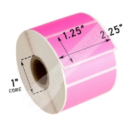 Picture of Zebra - 2.25x1.25 PINK (32 Rolls -  BEST VALUE)