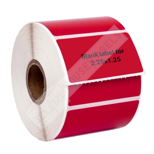 Picture of Zebra – 2.25 x 1.25 RED (32 Rolls – Best Value)