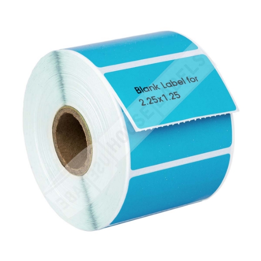 Picture of Zebra – 2.25 x 1.25 BLUE (32 Rolls – Best Value)
