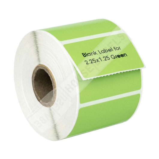 Picture of Zebra – 2.25 x 1.25 GREEN (32 Rolls – Best Value)